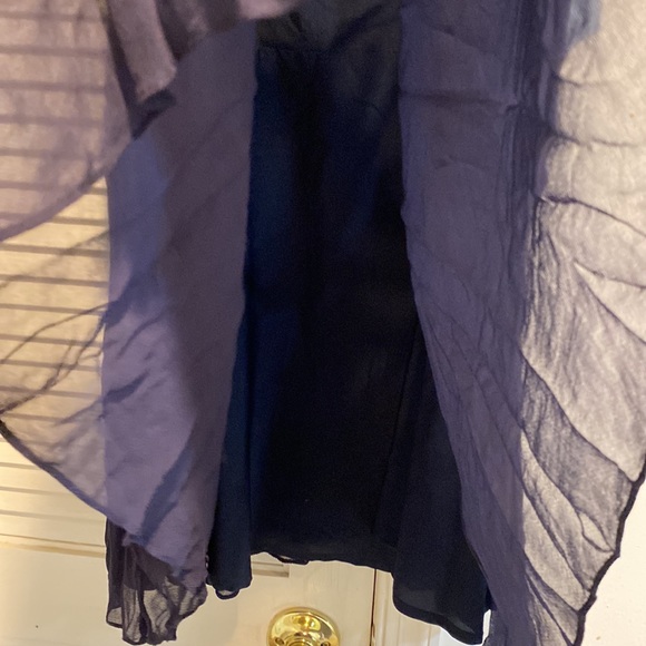 Flared Mini Dress with Sequin Neckline - Picture 4 of 5